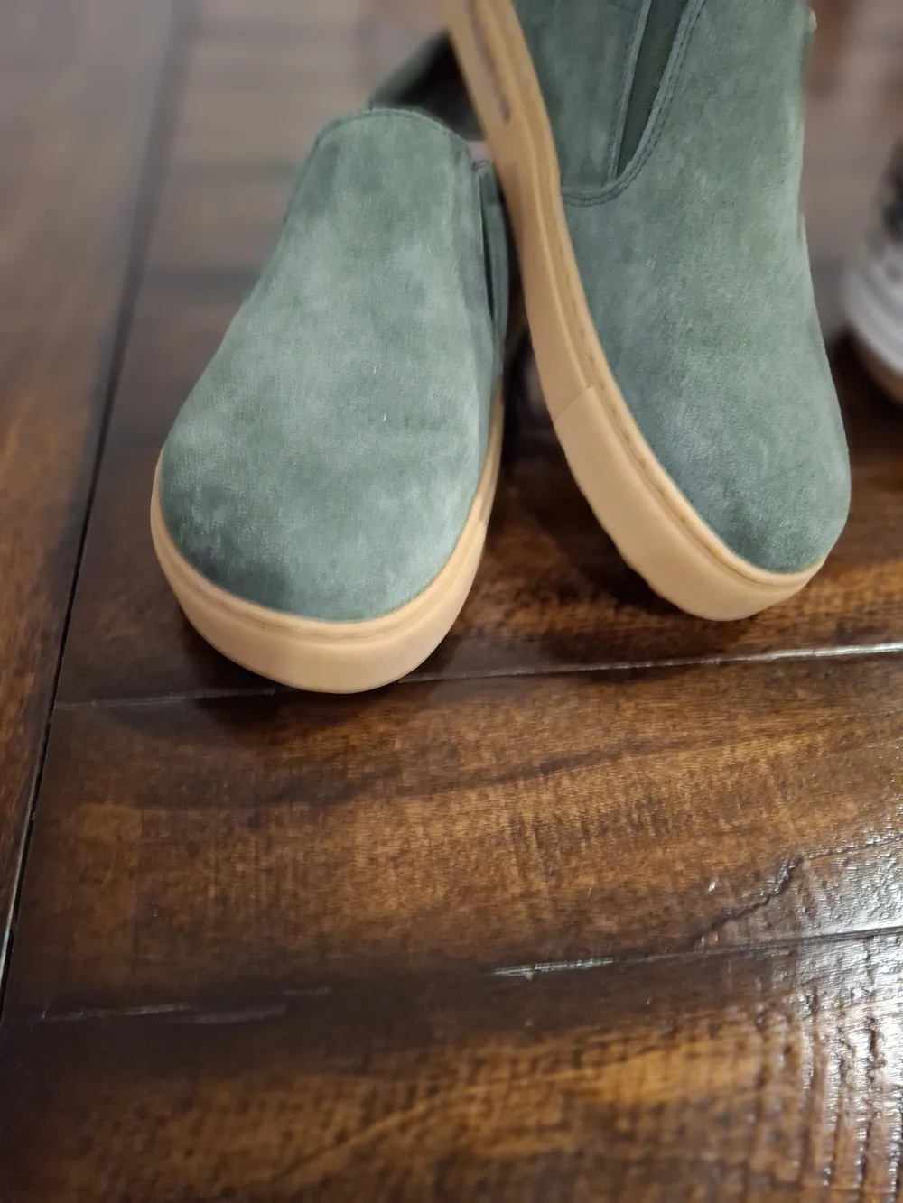 Birkenstock Oswego Suede Leather Slip On Shoes- Thyme Color EU39